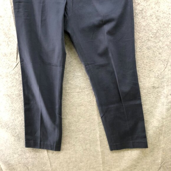 J. Crew Bowery Chino Pants Mens 32x32 Navy Blue Classic Fit Straight Falt Front - Picture 4 of 10